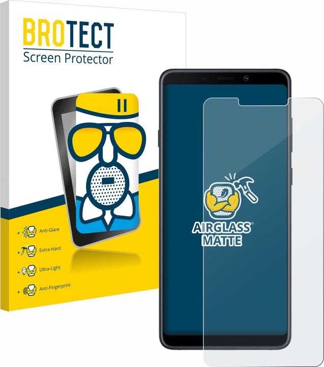 Productafbeelding BROTECT AirGlass Matte kogelwerende glasfolie (1 Stuk, Samsung Galaxy A9 (2018))