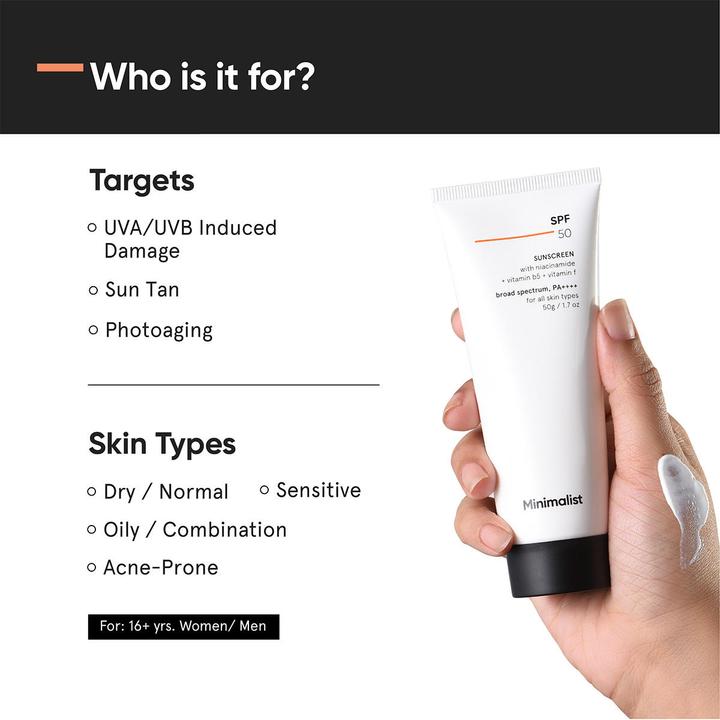 Image du produit Minimalist Sunscreen SPF 50 (Crème solaire, SPF 50, 50 g)