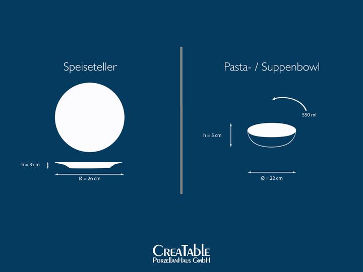Produktbild CreaTable Nordic Fjord (12 Stück)