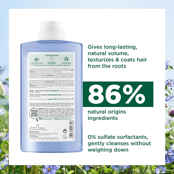 Produktbild Klorane Volumen (400 ml, Flüssiges Shampoo)