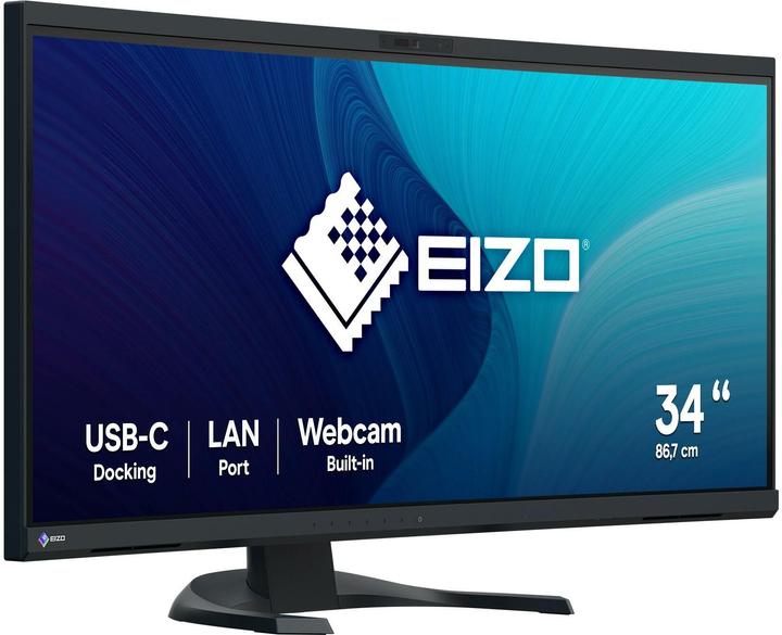 Productafbeelding Eizo 86,7cm (34,1") EV3450XC-BK 21:9 4K 2xHDMI+DP+USB-C Curv (3440 x 1440 pixels, 34.10")