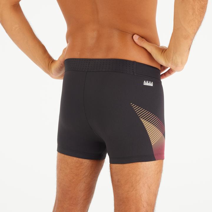 Immagine prodotto Nabaiji Boxer da bagno da uomo - 500 Fiti Tria nero/rosso (L)