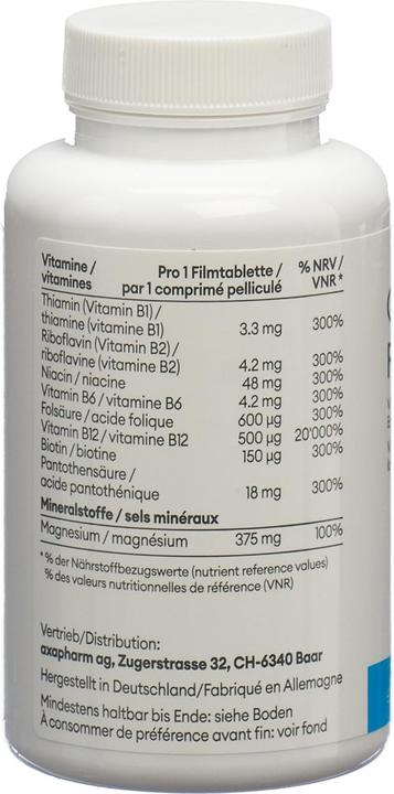 Nutritional values and ingredients Complex Relax film tablets tin (120 Piece, Pills, 219 g)