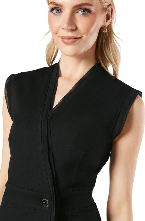 Image du produit Principles Womens/Ladies Ponte Button Midi Dress (40 D)