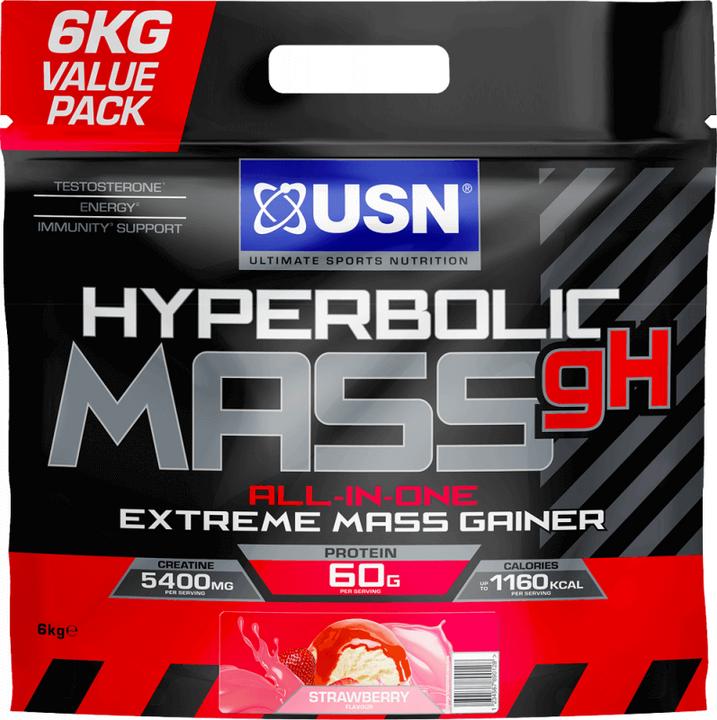 Actual product image USN Hyperbolic Mass bag 6000g (Strawberry, 1 pcs., 6140 g)