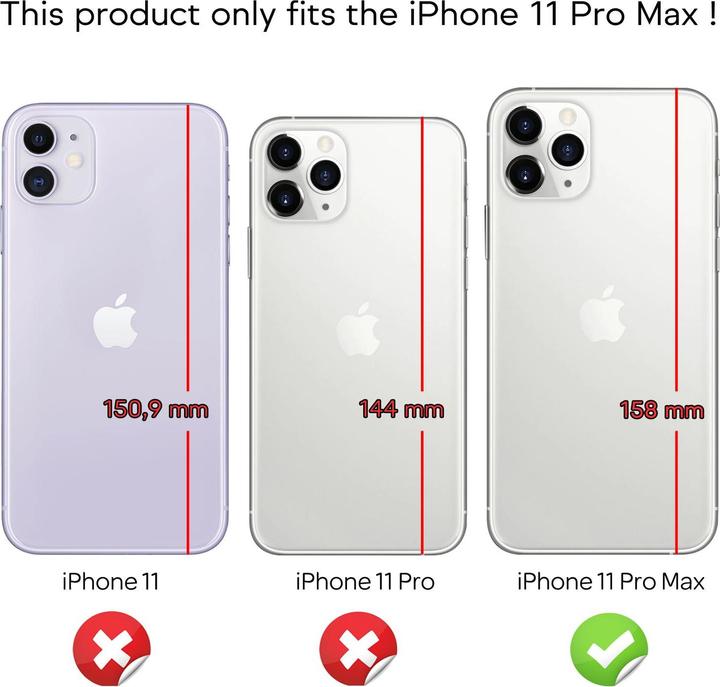 Image du produit Nalia couvercle en verre trempé miroir (Apple iPhone 11 Pro Max)