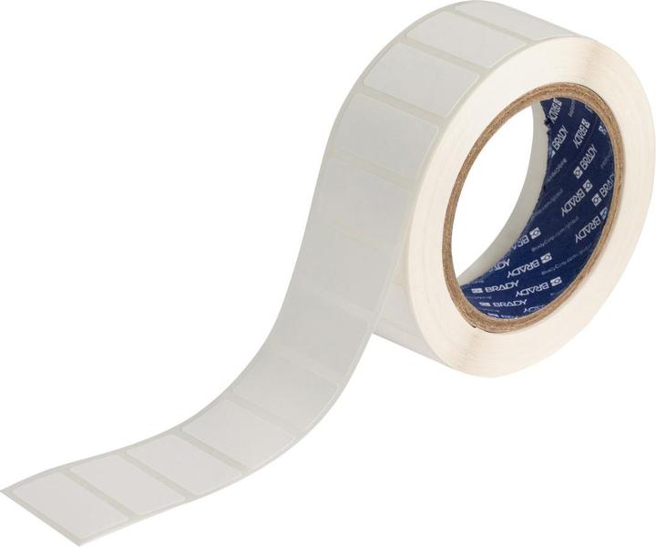 Immagine prodotto Brady J40-137-2475, Pellicola poliestere Inkjet, bianca, opaca, 50,80 x 25,40 mm, permanente (750 E.)