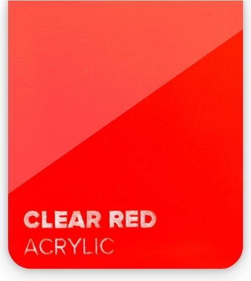 Actual product image flux Acrylic glass plate - Beamo - Clear Red (21 cm, 30 cm)