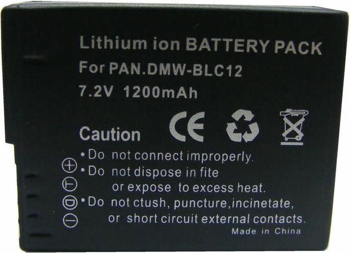 Actual product image Panasonic Dmw-Blc12e (1 pcs., Device specific, 1200 mAh)