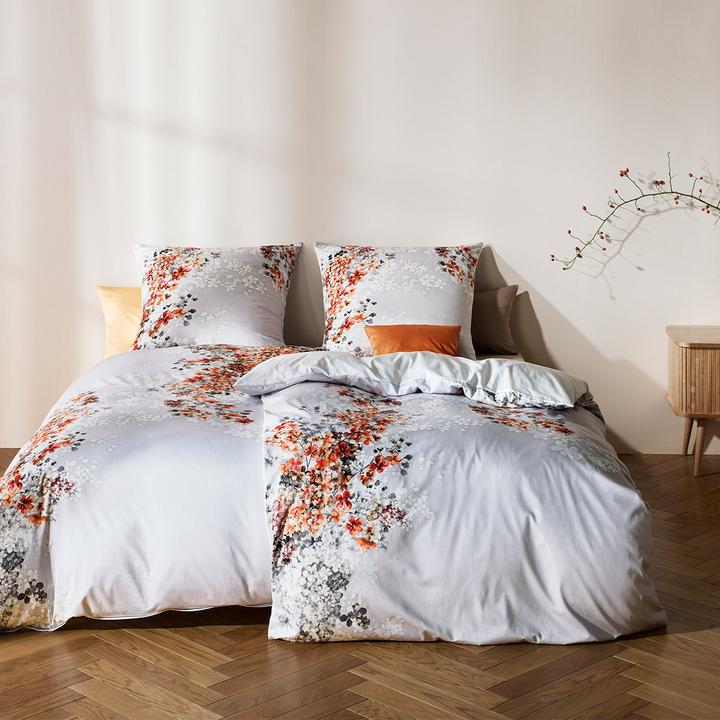 Actual product image Fleuresse Black Premium Schweizer Satin Bettwäsche Macclesfield silber (Bedding set, 155x220 cm + 80x80 cm)