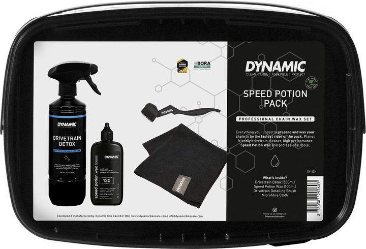 Actual product image Dynamic Bike Care Speed Potion Pack (500 ml, Brush, Chain cleaner, Chain oil, Microfibre cloth, Care set)