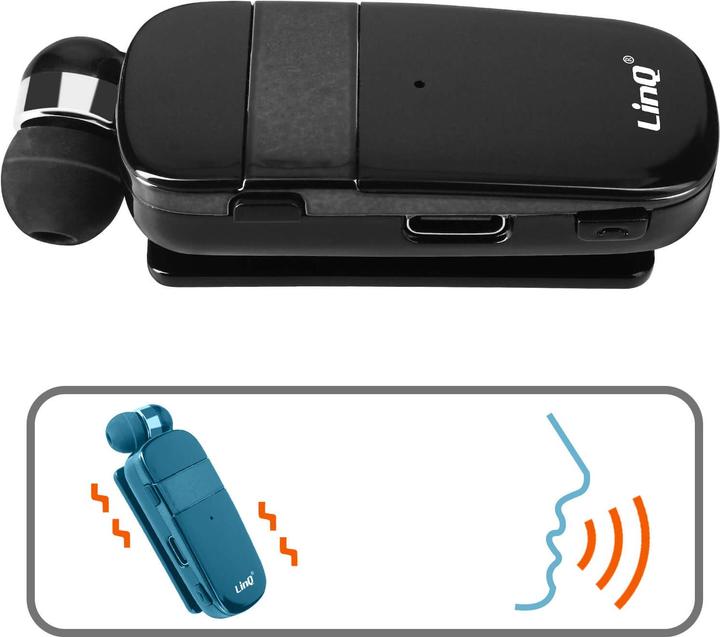 Actual product image LinQ R8344 Mono Headset (Wireless, USB-C)