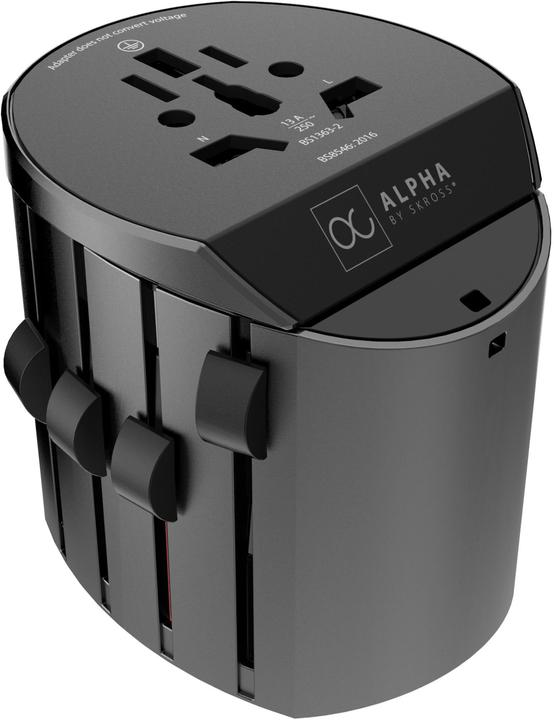 Skross Alpha World-Reiseadapter inkl. Hartschalen-Etui
