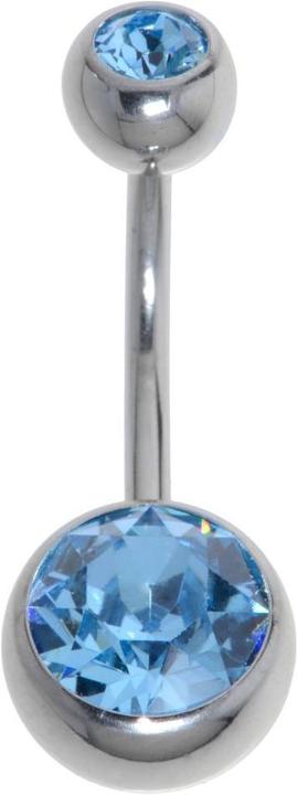 Bijouteria Bauchpiercing (Chirurgenstahl 316L, Kristall)