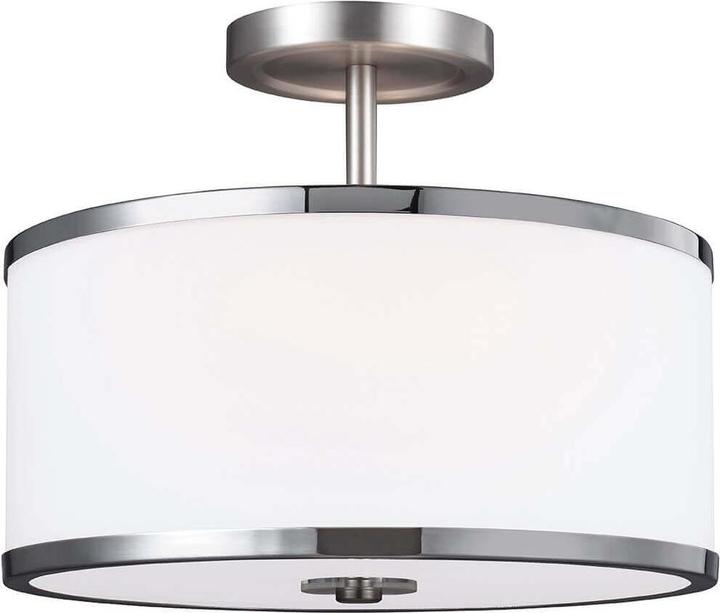 Produktbild Elstead Lighting Prospect Park Hängeleuchte E27 2-fach Satin Nickel, Chrom (E27)