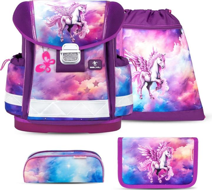 Belmil CLASSY Schulrucksack-Set Pegasus (19 l)
