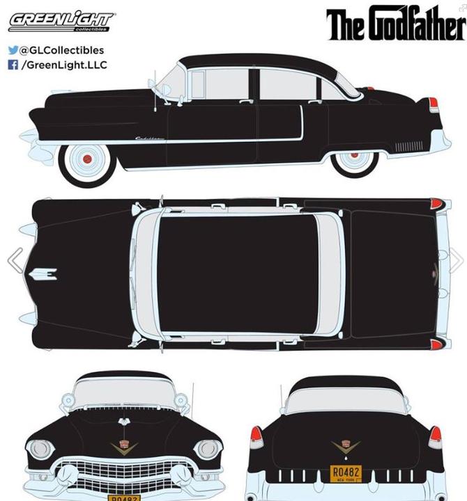 Actual product image Greenlight Collectibles 1955 Cadillac Fleetwood Series 60 Special