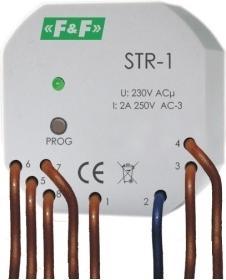 Immagine prodotto F&R Comando a due pulsanti per tapparelle 1,5A AC-3 230V 0-10min STR-1