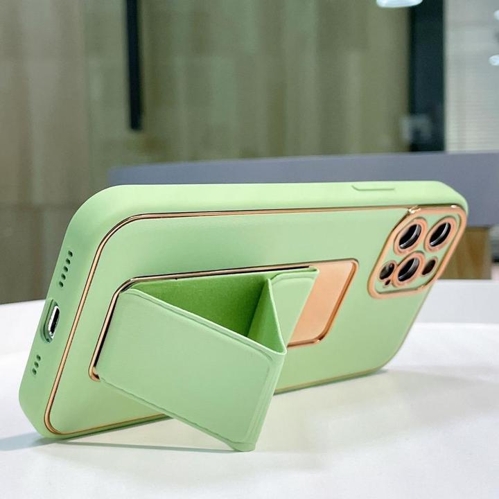 Actual product image Hurtel New Kickstand Case case for iPhone 12 with stand pink (Apple iPhone 12)