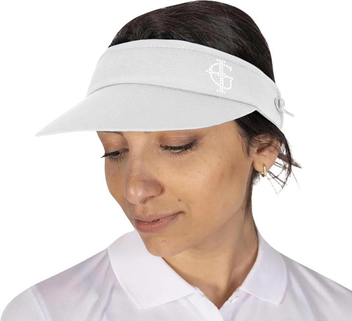 Image du produit Island Green Visière solaire de golf avec logo diamant pour femmes et hommes (Taille unique)