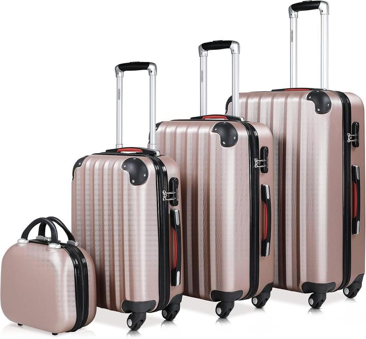 Produktbild Monzana Baseline Kofferset 4tlg (89 l, Handgepäck (bis 50l), M (50 - 90l))