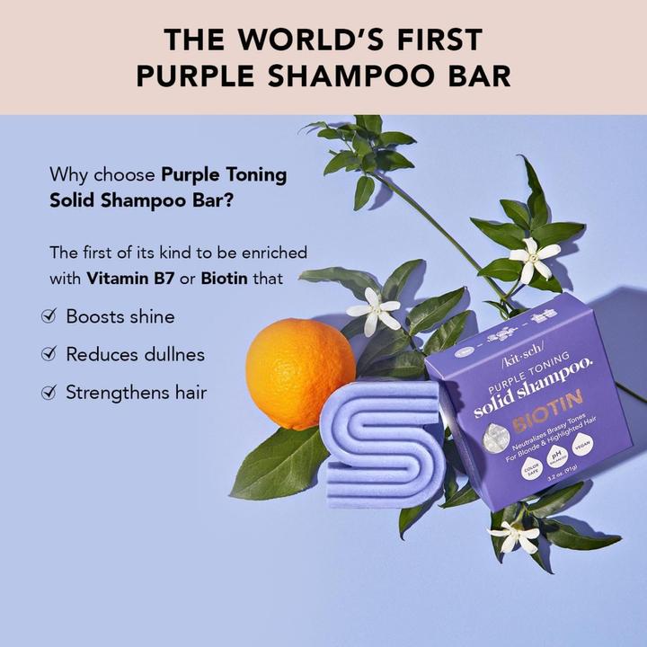 Immagine prodotto Kitsch Biotina tonificante viola (Shampoo solido)