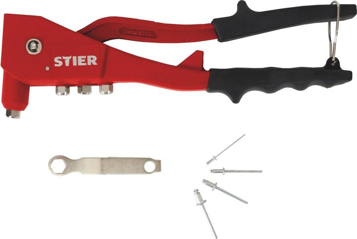 Actual product image Stier Blindnieten-Satz mit Handnietzange und Blindnieten 201-teilig