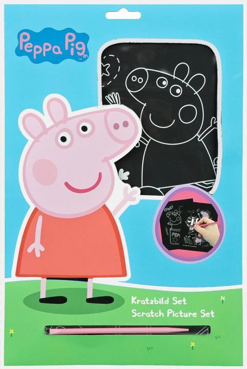 Actual product image Undercover Peppa Pig scratch picture set