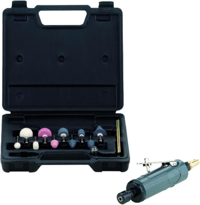 Image du produit Schneider Druckluft Ponceuse à tige SBS-Set-Base en coffret, accessoires inclus (Meuleuse droite)