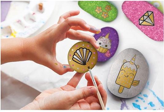 Actual product image Grafix Stenen Schilderen Glitter Eenhoorn