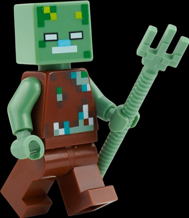 Actual product image LEGO Minecraft Mini-Set Mutiger Held vs. Ertrunkener! - NEU! Menge 1x