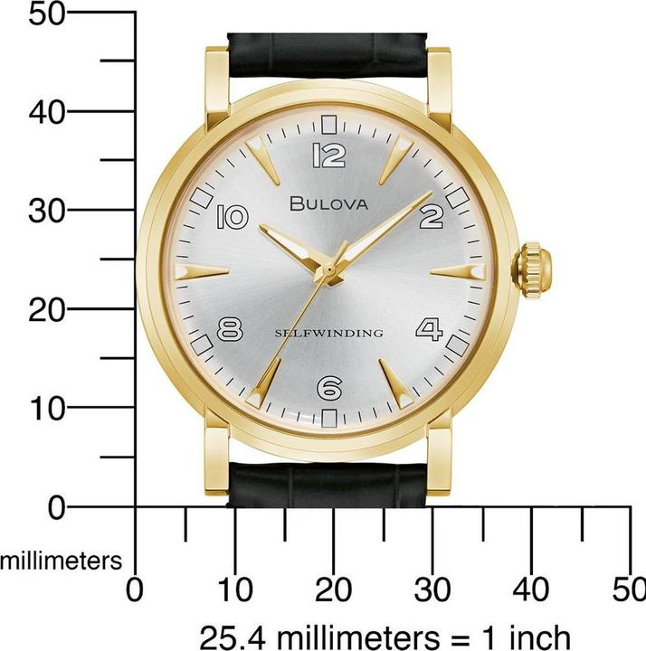 Image du produit Bulova 97A152 Clipper automatique montre homme 39mm 3ATM (Montre analogique, 39 mm)