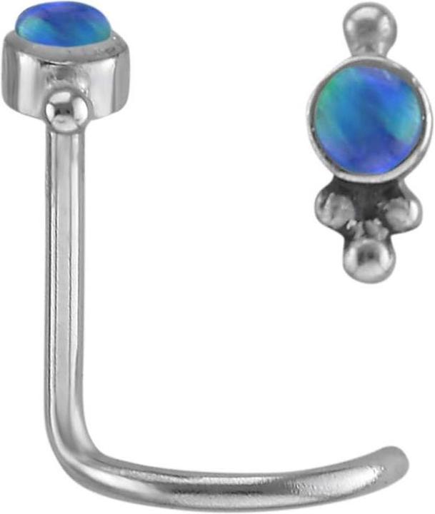 Bijouteria Nasenpiercing (Chirurgenstahl, Synthetischer Opal)