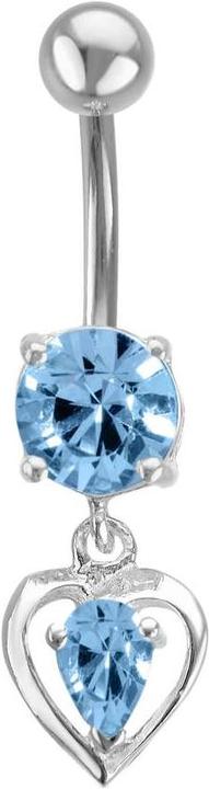 Immagine prodotto Bijouteria Piercing ventre (Acciaio chirurgico 316L, Argento 925, Zirconia)