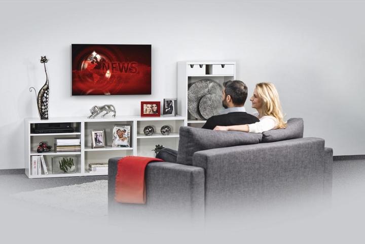 Immagine prodotto Hama Staffa da parete per TV, rigida, 165 cm (65") fino a 35 kg, distanza dalla parete 2,3 cm (Muro, 165", 35 kg)
