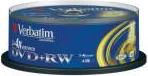 Image du produit Verbatim DVD+RW, 4x, 4.7GB, 25 broches (25 x)