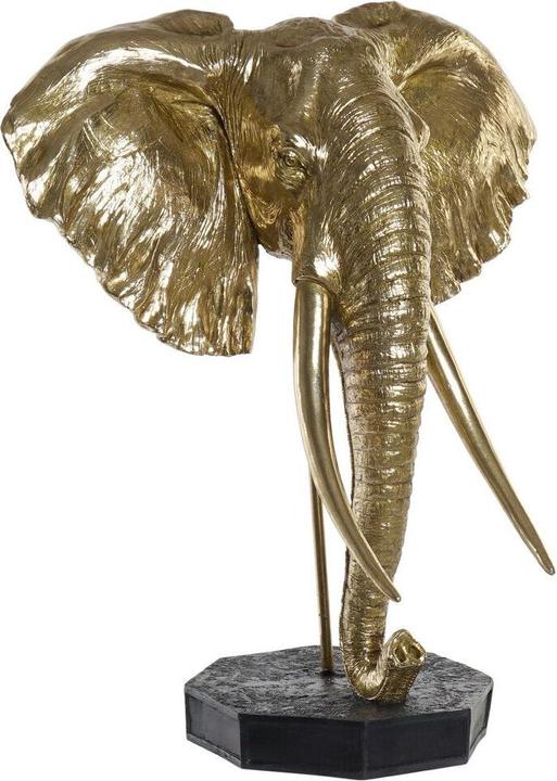 Actual product image DKD Home Decor Decorative figurine Black Gold Elephant Oriental 60 x 36 x 73 cm