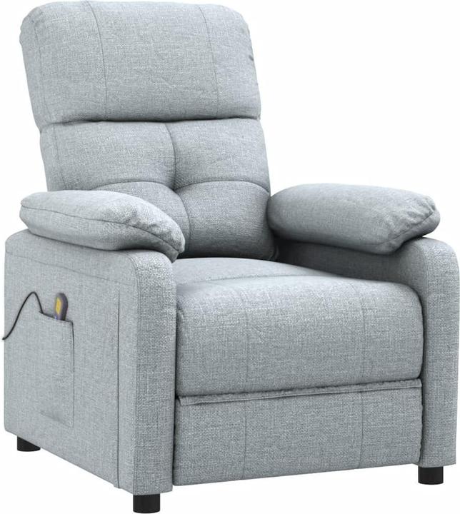 Produktbild VidaXL Massagesessel TV Sessel Relaxsessel Fernsehsessel Liegesessel Hellgrau