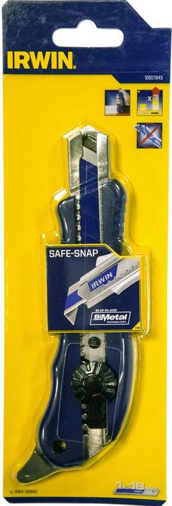Actual product image Irwin Cutter snapoff blade 18 mm, for carpet buyers, locking screw, 10507843 (Cutters)