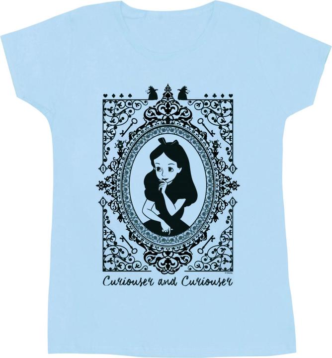 Actual product image Disney Womens/Ladies Alice In Wonderland Frame Cotton T-Shirt (XL)