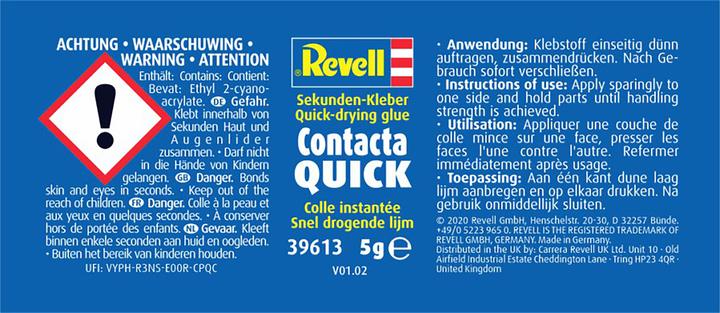 Etichetta energetica Revell Contacta Quick 5g