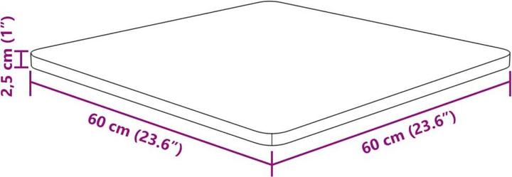 Produktbild VidaXL Isabel (60 x 60 x 2.5 cm)