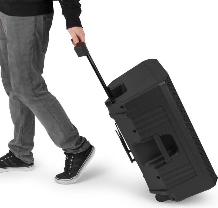 Produktbild speaker - Vonyx VSA500 - Trolley speaker met Bluetooth en 2 draadloze microfoons - 800W (Aktiv)