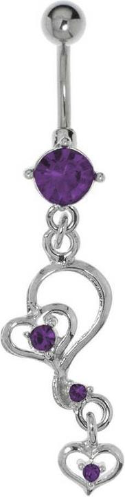 Actual product image Bijouteria Bellypiercing (Brass, Surgical steel, Crystal)
