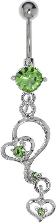 Bijouteria Bauchpiercing (Messing, Chirurgenstahl, Kristall)