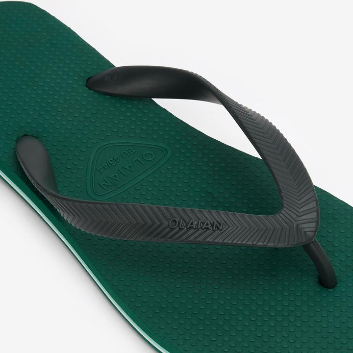 Produktbild Olaian Zehensandalen Herren 500 grün (45)