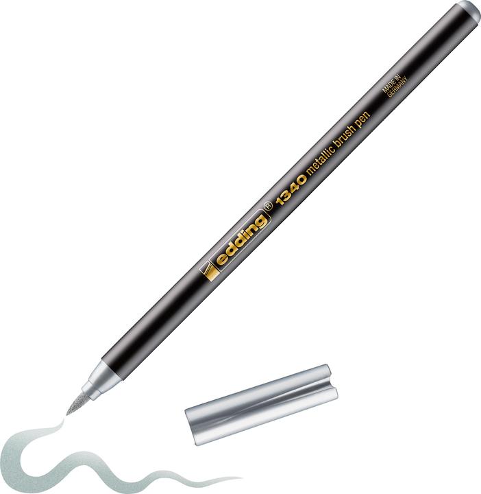 Immagine prodotto Edding 1340 - Penna a spazzola (Argento, 1 x)