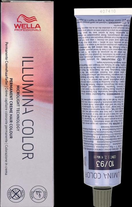 Productafbeelding Wella Illumina Color - 10/93: licht lichtblond cendré goud (10/93 licht blond cendré goud)