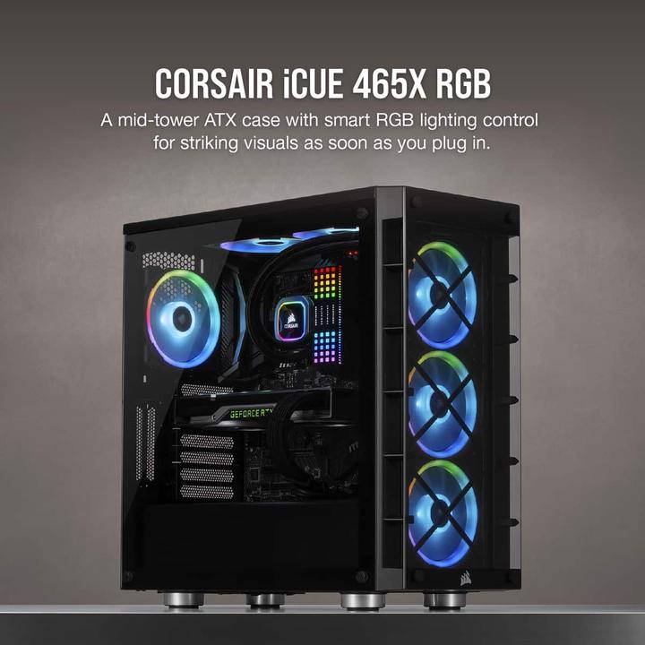 Actual product image Corsair iCUE 465X RGB (ATX, mATX, Mini-ITX)
