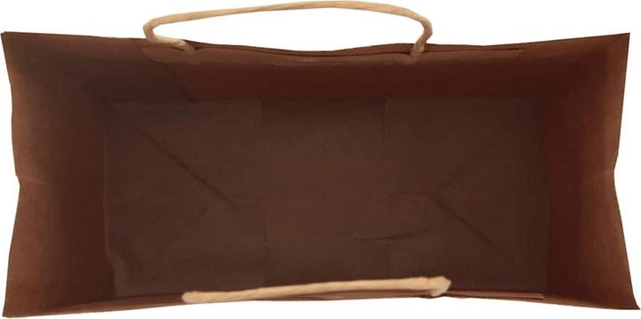 Actual product image VidaXL Kraft paper bags 50 pcs. with handle brown 26x12x35 cm paper bag (Gift bag, 50 x)